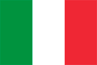 Muestra bandera de italia