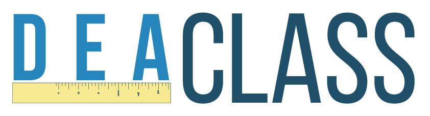 Logotipo a todo color de DEA CLASS